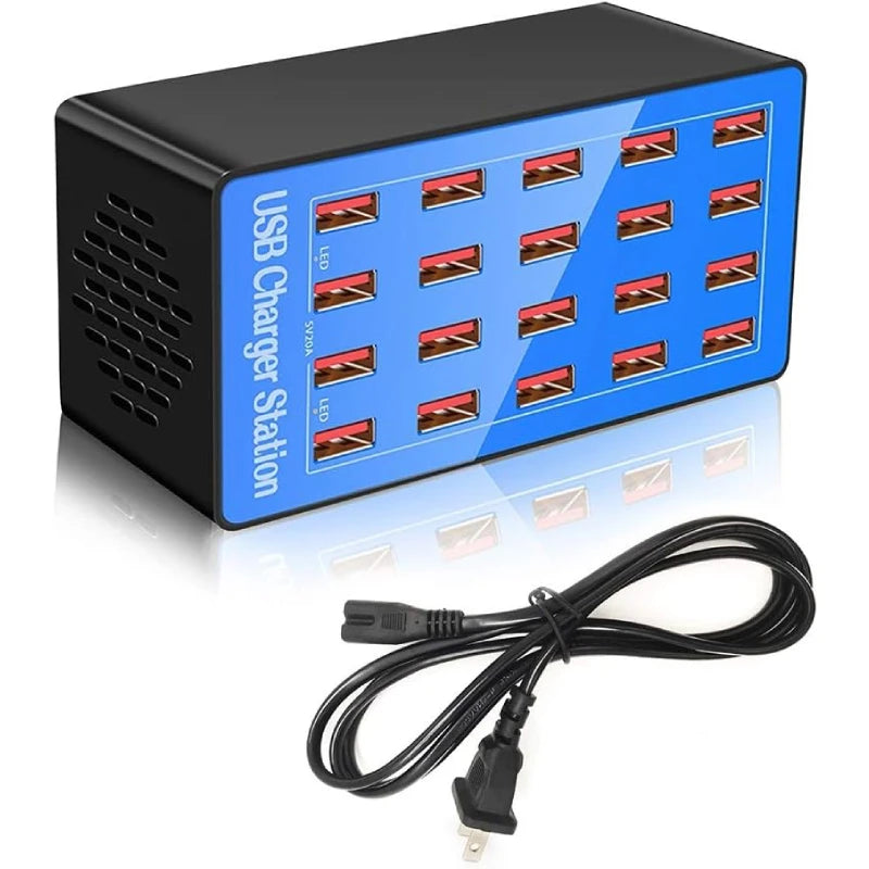 20-port USB Charging Station
